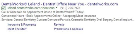 dental digital ppc marketing case study cardinal dental works leland