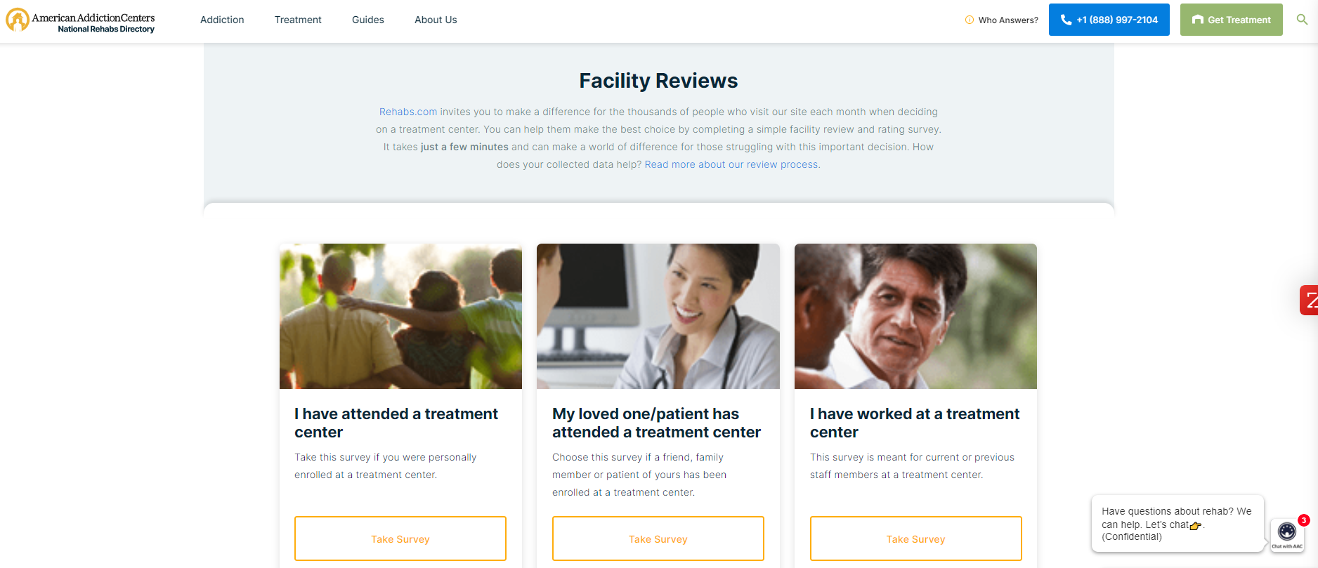 Addiction Center Review Website