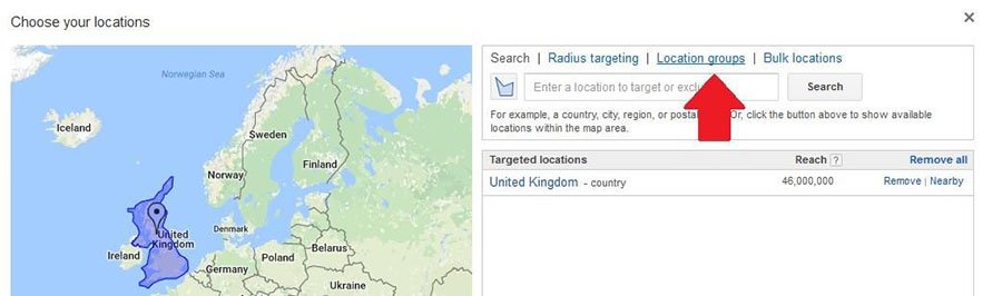 adwords location groups