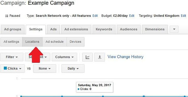 adwords campaign example