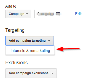interests and remarketing
