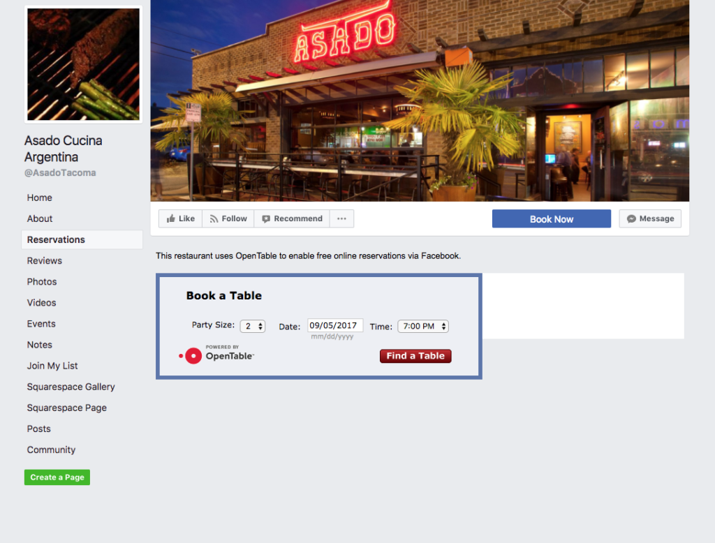 Facebook is a de facto source for up-to-date information on local businesses