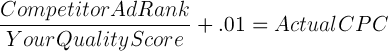 AdWords Cost per Click Calculation