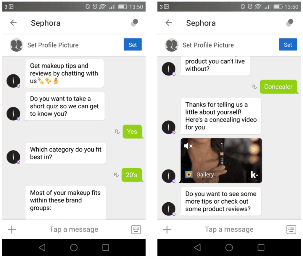 You can use chat bots to interact with your customers