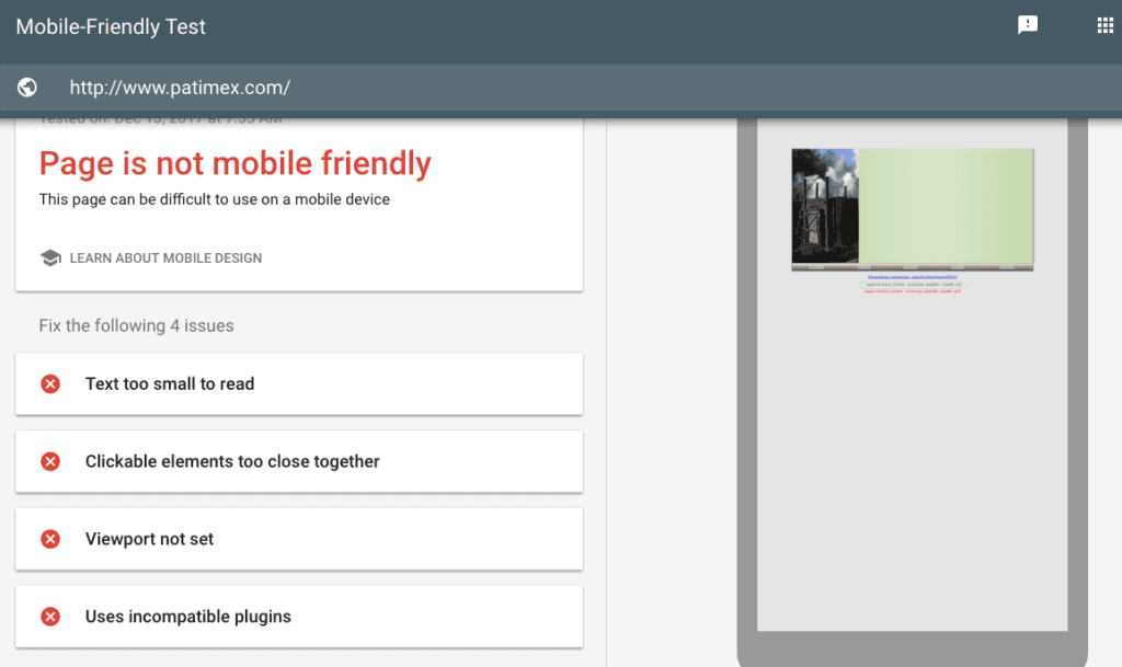 Use google mobile friendly testing tool