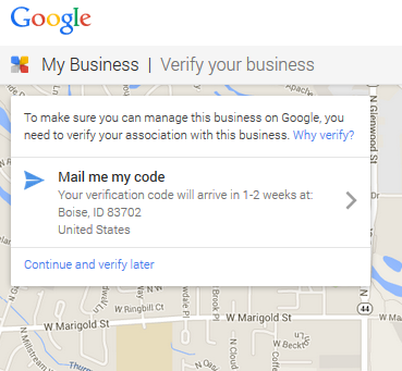 Verify your local business location