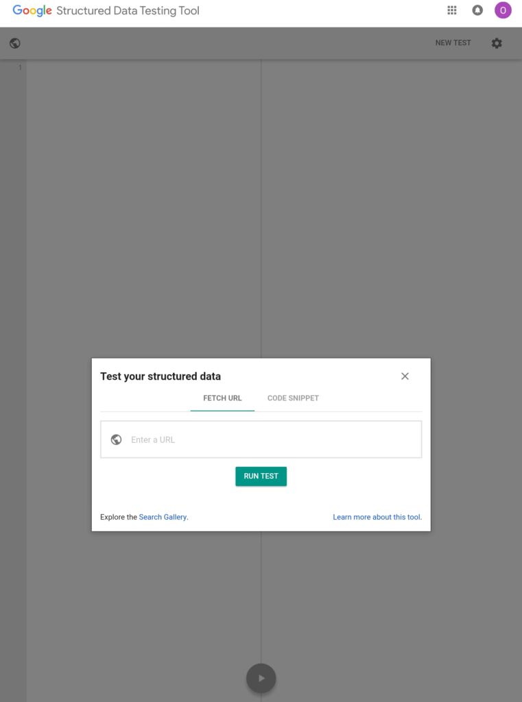 Google Structured Data Testing Tool