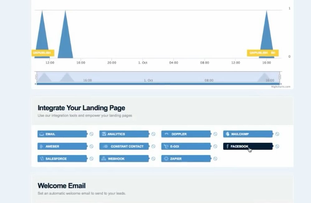 Integrate your landing page to facebook