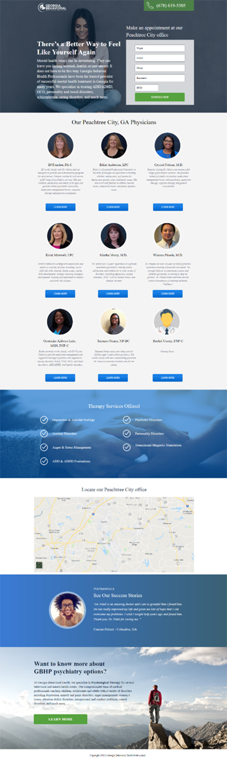 Georgia Behavioral Website