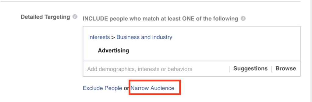 Narrow Audience Option