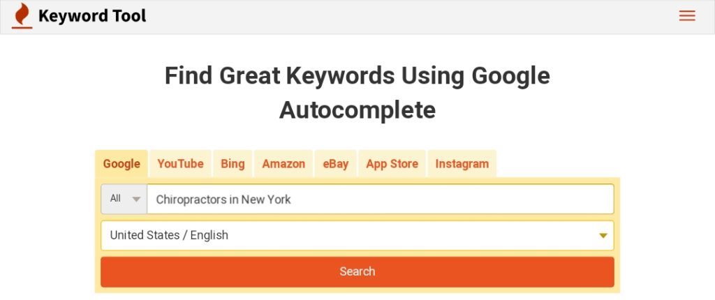 Google Autocomplete Keyword Research Tool