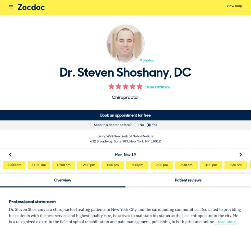 Appearance in popular local listings like ZocDoc is an example of a quality citation for a doctor