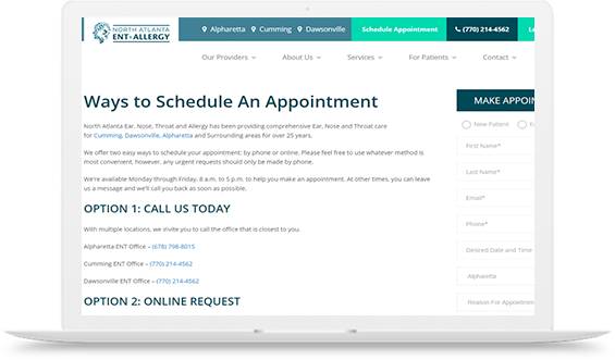 NAENTA Scheduling Appointment