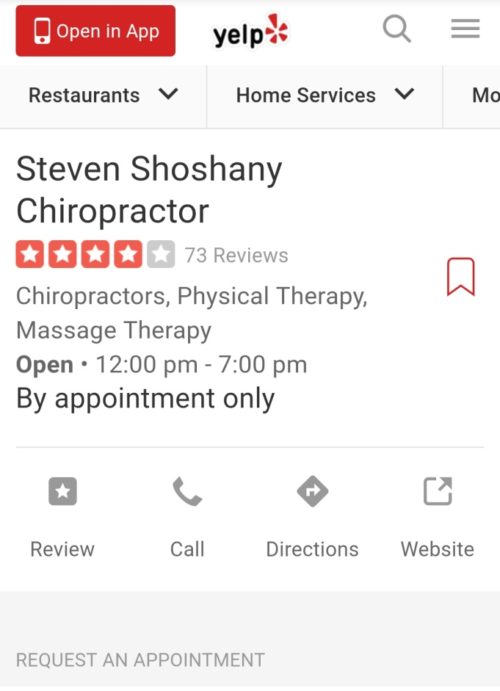 Local Business Yelp Page