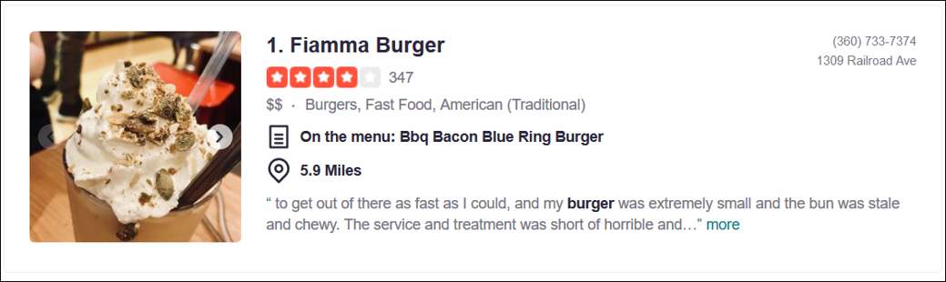 yelp review example