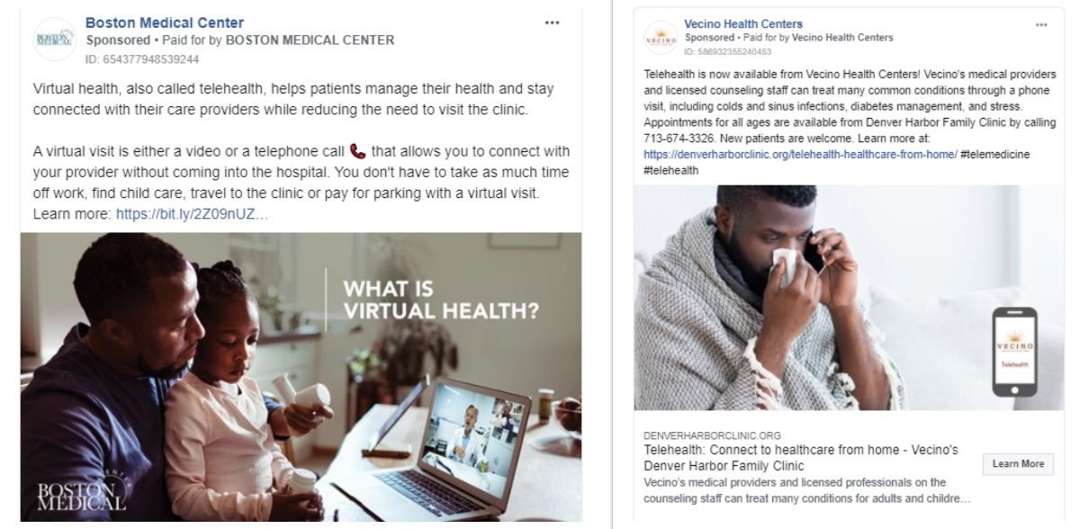 telehealth ads