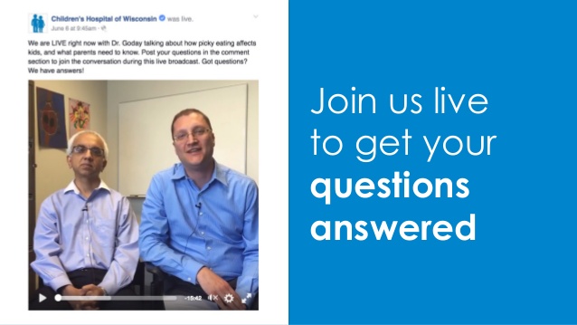 Using Facebook Life can bring traffic to your Hospital's Facebook page and website