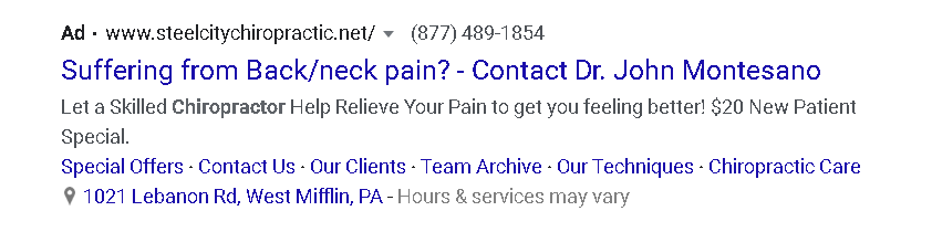 PPC In-Ad offer
