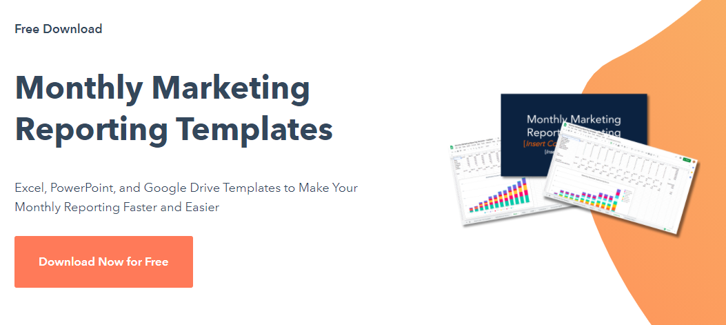 Hubspot Free Monthly Marketing Reporting Templates