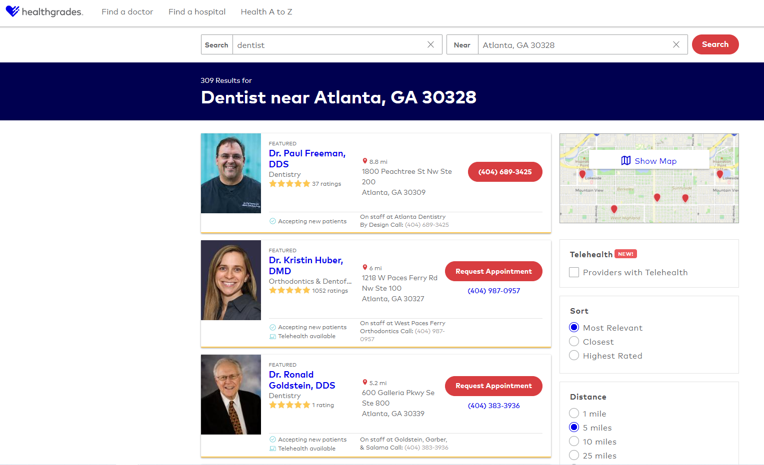 Healthgrade for dentists