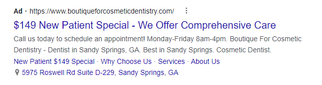 Compelling Google Ads Offer