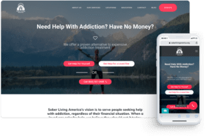 Sober Living Landing Page