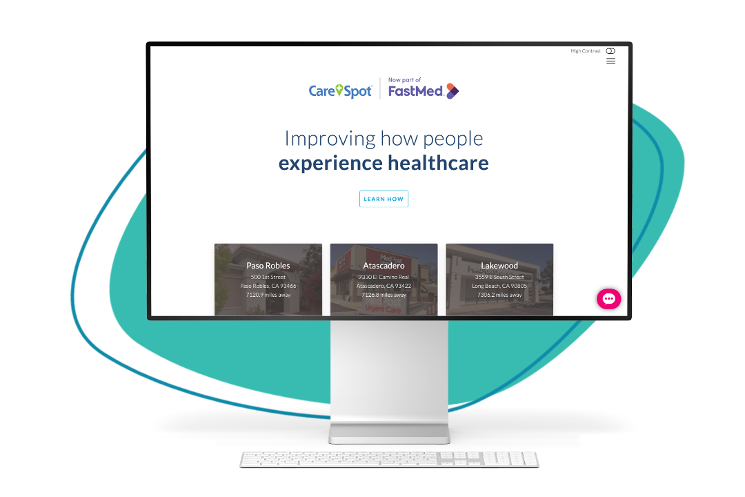 CareSpot Website Example