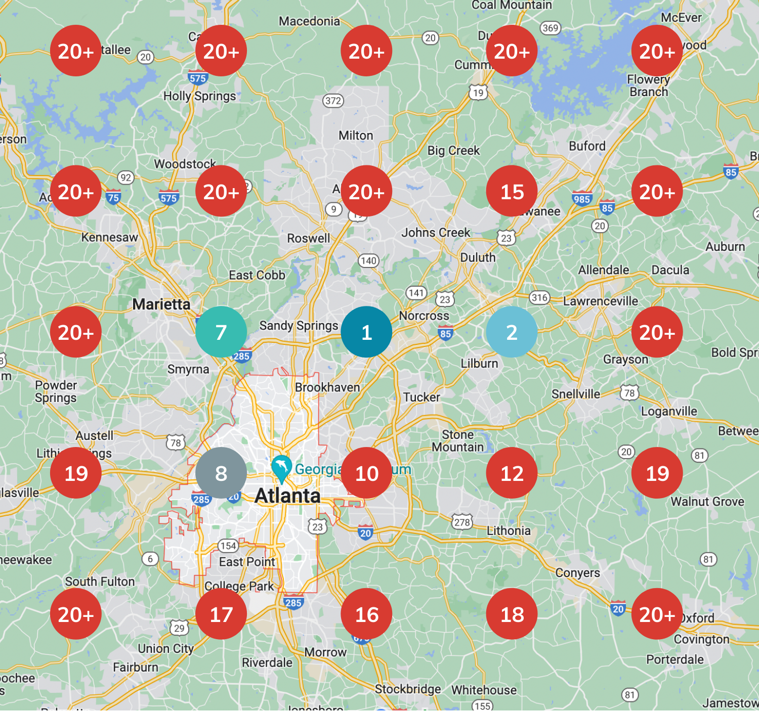 Business Location Map