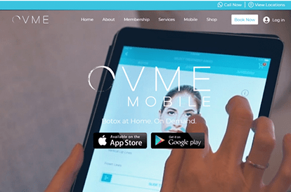 OVME Website Tablet