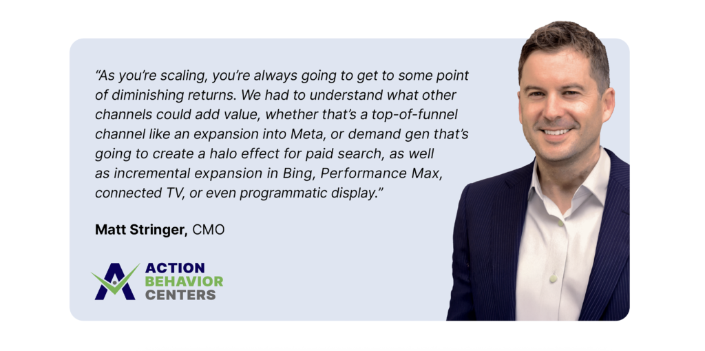 Matt Stringer, CMO of Action Behavior Centers